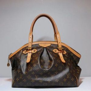 Authenticated Used Louis Vuitton Handbag Tivoli GM Brown Monogram M40144  SP2028 LOUIS VUITTON Tote Bag Ladies LV Nume 